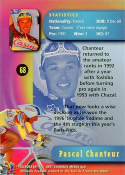 1997 Eurostar Tour de France #68 Pascal Chanteur Back